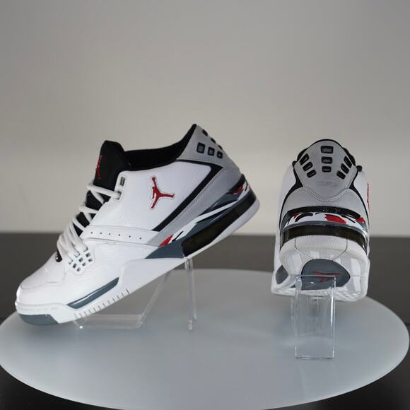 Jordan Ol' School II Low White Black Cement Red - Men's Size 12 - Retro 2008 - Picture 3 of 6